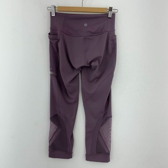 LULULEMON Purple Crop Leggings - Picture 3 of 6